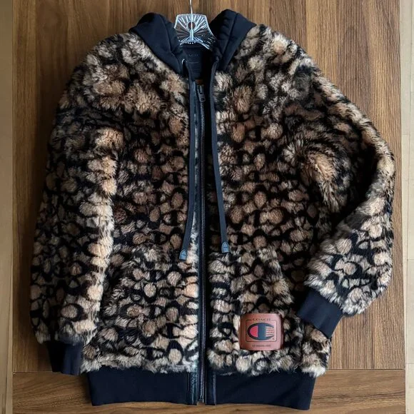 Coach x Champion Super Fleece Shearling Coat | Unisex | Size S - Picture 2 of 8